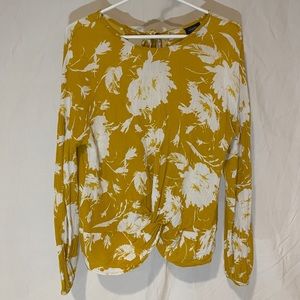 floral long sleeve blouse